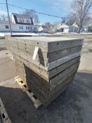 (20) 3' x 4' with 2" Ledge Wall-Ties Smooth Aluminum Concrete Forms 6-12 Hole Pattern. Located in