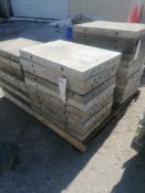 (10) 16" x 2' Wall-Ties Smooth Aluminum Concrete Forms 6-12 Hole Pattern. Located in Mt. Pleasant,