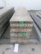 (10) 16" X 8' Wall-Ties Smooth Aluminum Concrete Forms 6-12 Hole Pattern. Located in Mt. Pleasant,