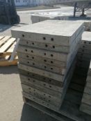 (12) 16" x 2' Wall-Ties Smooth Aluminum Concrete Forms 6-12 Hole Pattern. Located in Mt. Pleasant,