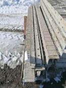 (2) 2" x 9' & (8) 4" x 4" x 9' Full ISC Wall-Ties Textured Brick Aluminum Concrete Forms 8" Hole