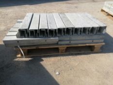 (24) 4" x 4" x 2' Full ISC Wall-Ties Smooth Aluminum Concrete Forms 6-12 Hole Pattern. Located in