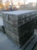 (20) 3' x 40" Wall-Ties Smooth Aluminum Concrete Forms 6-12 Hole Pattern. Located in Mt. Pleasant,