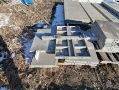 (1) 20" x 4', (1) 17" x 4', (7) 17" x 2' & (1) 28" x 2' Wall-Ties Smooth Aluminum Concrete Forms 6-