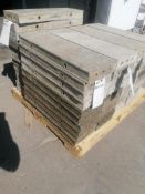 (10) 8" x 2' Wall-Ties Smooth Aluminum Concrete Forms 6-12 Hole Pattern. Located in Mt. Pleasant,