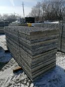(20) 3' x 9' Wall-Ties Textured Brick Aluminum Concrete Forms 8" Hole Pattern. Located in Des