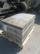 (9) 2' x 3' Wall-Ties Smooth Aluminum Concrete Forms 6-12 Hole Pattern. Located in Mt. Pleasant,