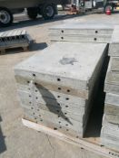 (8) 18" x 2' Wall-Ties Smooth Aluminum Concrete Forms 6-12 Hole Pattern. Located in Mt. Pleasant,