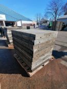 (20) 3' x 4' with 2" Ledge Wall-Ties Smooth Aluminum Concrete Forms 6-12 Hole Pattern. Located in