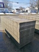 (20) 3' x 10' Wall-Ties Smooth Aluminum Concrete Forms 6-12 Hole Pattern. Located in Mt. Pleasant,