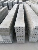 (10) 8" x 8' Wall-Ties Smooth Aluminum Concrete Forms 6-12 Hole Pattern. Located in Mt. Pleasant,