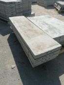 (4) 14" x 4' Wall-Ties Smooth Aluminum Concrete Forms 6-12 Hole Pattern. Located in Mt. Pleasant,