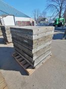 (20) 3' x 4' with 2" Ledge Wall-Ties Smooth Aluminum Concrete Forms 6-12 Hole Pattern. Located in