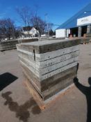 (20) 3' x 4' with 2" Ledge Wall-Ties Smooth Aluminum Concrete Forms 6-12 Hole Pattern. Located in