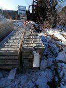 (8) 10" x 8' Textured Brick Aluminum Concrete Forms 8" Hole Pattern. Located in Lincoln, NE.