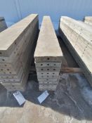 (10) 8" x 8' Wall-Ties Smooth Aluminum Concrete Forms 6-12 Hole Pattern. Located in Mt. Pleasant,