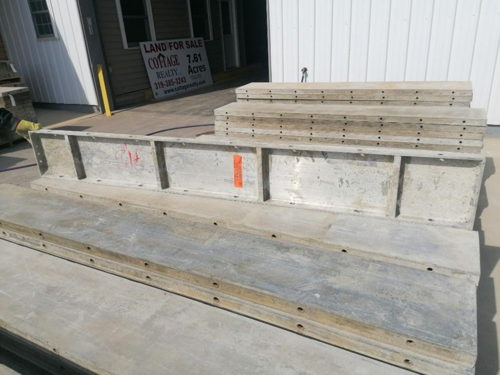 (10) 12" x 8' Wall-Ties Smooth Aluminum Concrete Forms 6-12 Hole Pattern. Located in Mt. Pleasant, - Image 3 of 3