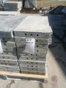 (10) 12" x 2' Wall-Ties Smooth Aluminum Concrete Forms 6-12 Hole Pattern. Located in Mt. Pleasant,
