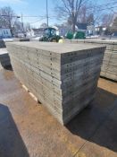 (20) 3' x 8' Wall-Ties Smooth Aluminum Concrete Forms 6-12 Hole Pattern. Located in Mt. Pleasant,