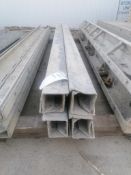 (8) 4" x 4" x 9' Nominal ISC Wall-Ties Smooth Aluminum Concrete Forms 6-12 Hole Pattern. Located