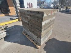 (40) 2' x 3' with 2" Ledge Wall-Ties Smooth Aluminum Concrete Forms 6-12 Hole Pattern. Located in