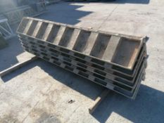 (6) 14" x 14" x 8' & (1) 12" X 12" X 8' Wraps Durand Smooth Aluminum Concrete Forms 6-12 Hole