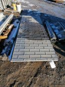 (2) 3' x 8' Smooth Brick Aluminum Concrete Forms 6-12 Hole Pattern. Located in Lincoln, NE.