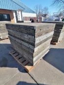 (20) 3' x 4' with 2" Ledge Wall-Ties Smooth Aluminum Concrete Forms 6-12 Hole Pattern. Located in