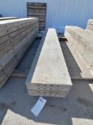 (4) 14" x 8' Wall-Ties Smooth Aluminum Concrete Forms 6-12 Hole Pattern. Located in Mt. Pleasant,