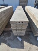 (10) 12" x 8' Wall-Ties Smooth Aluminum Concrete Forms 6-12 Hole Pattern. Located in Mt. Pleasant,