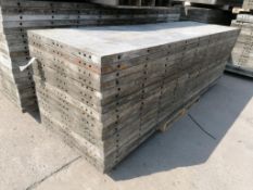 (17) 3' x 10' Wall-Ties Smooth Aluminum Concrete Forms 6-12 Hole Pattern. Located in Mt. Pleasant,