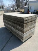 (20) 3' x 8' Wall-Ties Smooth Aluminum Concrete Forms 6-12 Hole Pattern. Located in Mt. Pleasant,