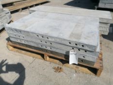 (4) 2' x 3' Wall-Ties Smooth Aluminum Concrete Forms 6-12 Hole Pattern. Located in Mt. Pleasant,