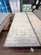 (1) 32" x 8' & (3) 30" x 8' Wall-Ties Textured Brick Aluminum Concrete Forms 6-12 Hole Pattern.
