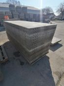 (20) 3' x 8' Wall-Ties Smooth Aluminum Concrete Forms 6-12 Hole Pattern. Located in Mt. Pleasant,