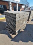 (20) 3' x 4' with 2" Ledge Wall-Ties Smooth Aluminum Concrete Forms 6-12 Hole Pattern. Located in