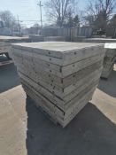 (20) 3' x 4' with 2" Ledge Wall-Ties Smooth Aluminum Concrete Forms 6-12 Hole Pattern. Located in