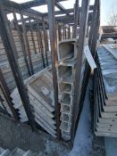 (18) 4" x 4" x 9' Full ISC VertiBrick Aluminum Concrete Forms 6-12 Hole Pattern. Located in Lincoln,