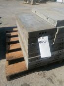 (9) 10" x 2' Wall-Ties Smooth Aluminum Concrete Forms 6-12 Hole Pattern. Located in Mt. Pleasant,