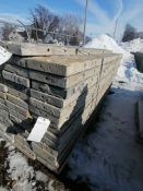 (15) 10" x 8' Wall-Ties Textured Brick Aluminum Concrete Forms 8" Hole Pattern. Located in Des