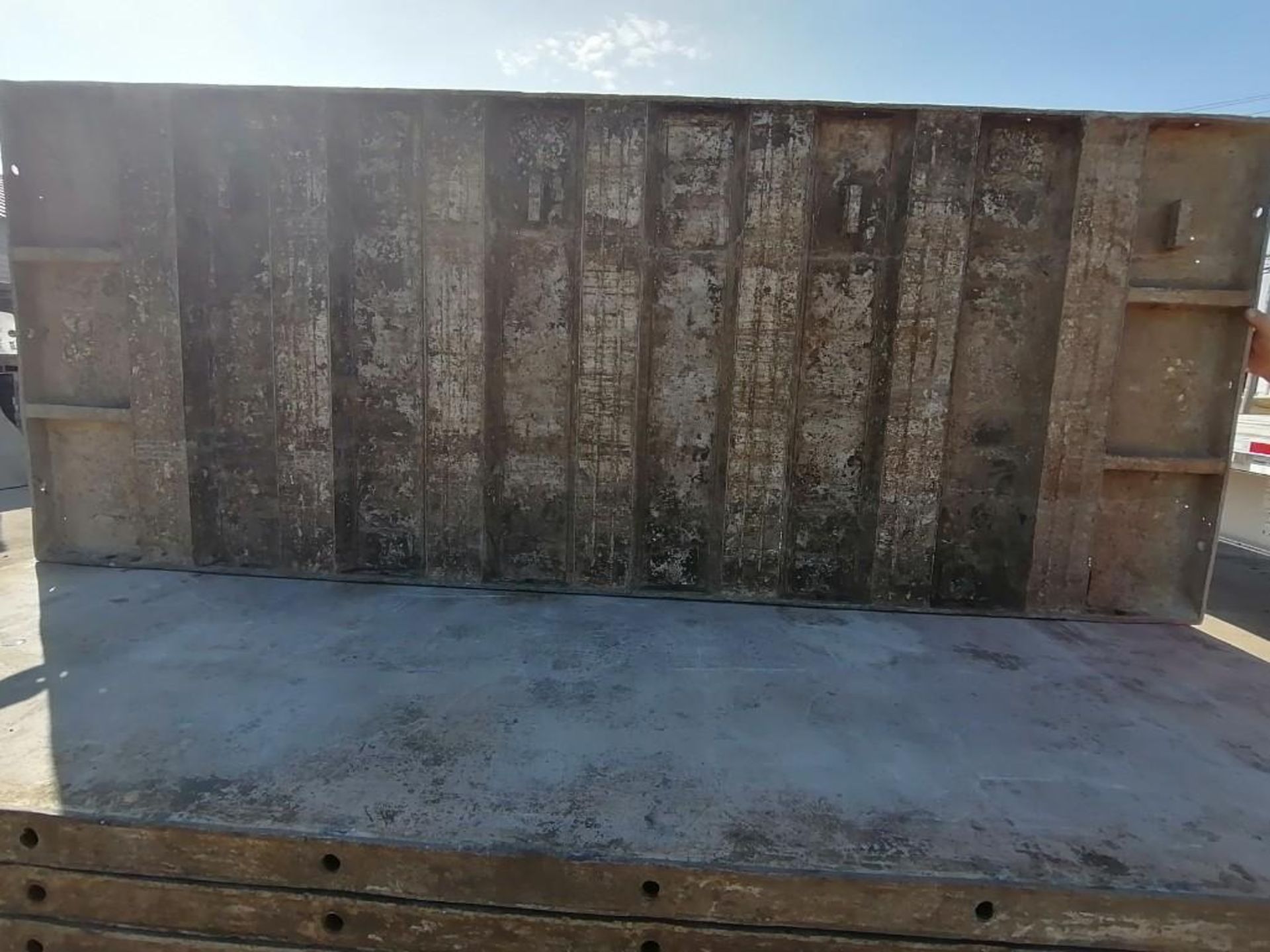 (20) 3' x 8' Wall-Ties Smooth Aluminum Concrete Forms 6-12 Hole Pattern. Located in Mt. Pleasant, - Image 10 of 10