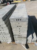 (12) 10" x 4' Wall-Ties Smooth Aluminum Concrete Forms 6-12 Hole Pattern. Located in Mt. Pleasant,