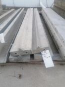 (4) 8" x 8' Joined Wall-Ties Smooth Aluminum Concrete Forms 6-12 Hole Pattern. Located in Mt.