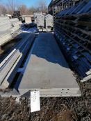 (1) 28" x 9' & (2) 22" x 9' Western Smooth Aluminum Concrete Forms 6-12 Hole Pattern. Located in