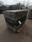 (20) 3' x 4' with 2" Ledge Wall-Ties Smooth Aluminum Concrete Forms 6-12 Hole Pattern. Located in