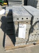 (10) 8" x 2' Wall-Ties Smooth Aluminum Concrete Forms 6-12 Hole Pattern. Located in Mt. Pleasant,