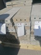 (10) 8" x 2' Wall-Ties Smooth Aluminum Concrete Forms 6-12 Hole Pattern. Located in Mt. Pleasant,