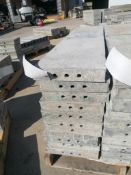 (10) 12" x 2' Wall-Ties Smooth Aluminum Concrete Forms 6-12 Hole Pattern. Located in Mt. Pleasant,