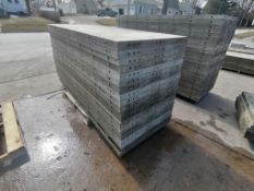 (20) 3' x 8' Wall-Ties Smooth Aluminum Concrete Forms 6-12 Hole Pattern. Located in Mt. Pleasant,