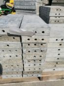 (10) 8" x 2' Wall-Ties Smooth Aluminum Concrete Forms 6-12 Hole Pattern. Located in Mt. Pleasant,